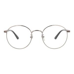 Gucci Unisex Round/Oval Ruthenium Black Transparent Fashion Designer Eyewear